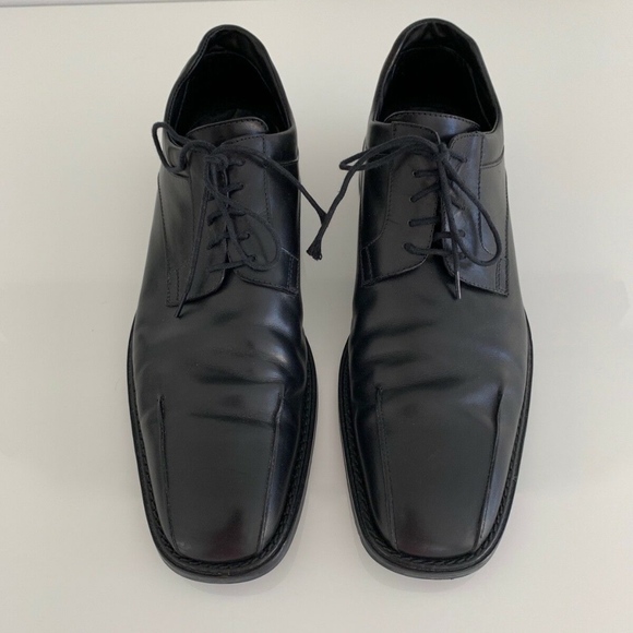 COSTUME NATIONAL BLACK LEATHER OXFORD SHOES SIZE US 11 main image 9